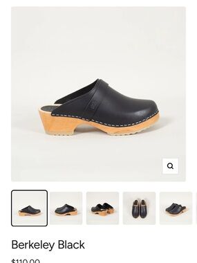 Berkeley Slip-On Leather Clog in Black